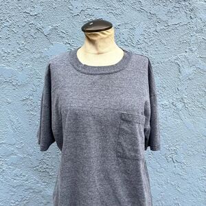 Vintage 90s Pocket Tee Gray y T-shirt in Womens large Express Tricot